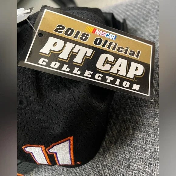 NEW W/TAGS NASCAR Denny Hamlin #11 FedEx Racing Black Cap Joe Gibbs - Picture 7 of 8